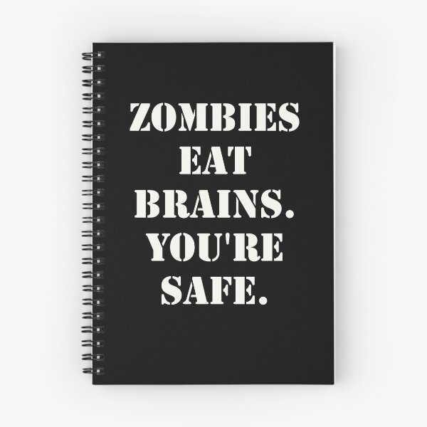 Item preview, Zombies eat brains. You're safe. designed and sold by HaHaProductions.