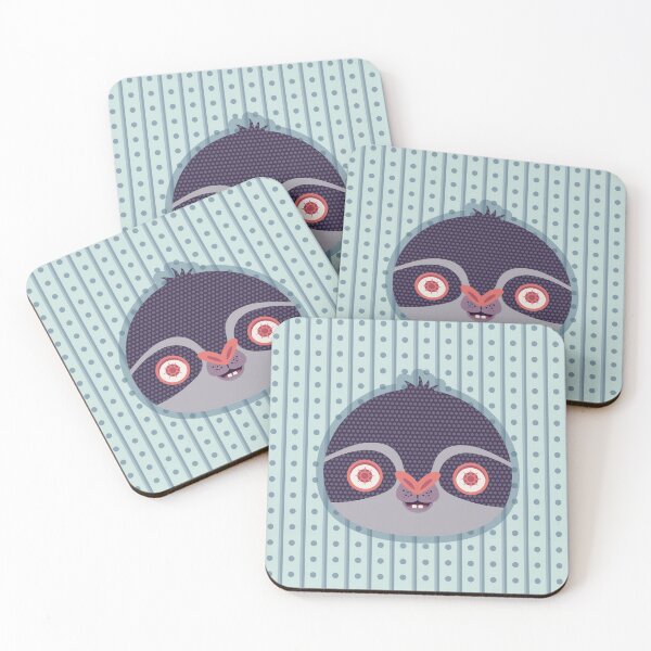 Item preview, Purple and Blue Sloth - Bolivianita Art - Graciela Mendez designed and sold by Graciela Mendez.