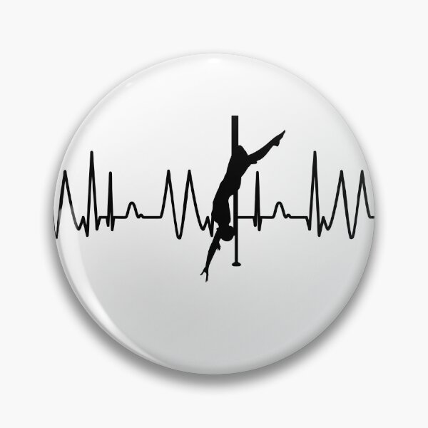 Item preview, Pole dance hangback heart rate pulse heartbeat designed and sold by DerNerd.