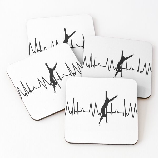 Item preview, Pole dance hangback heart rate pulse heartbeat designed and sold by DerNerd.