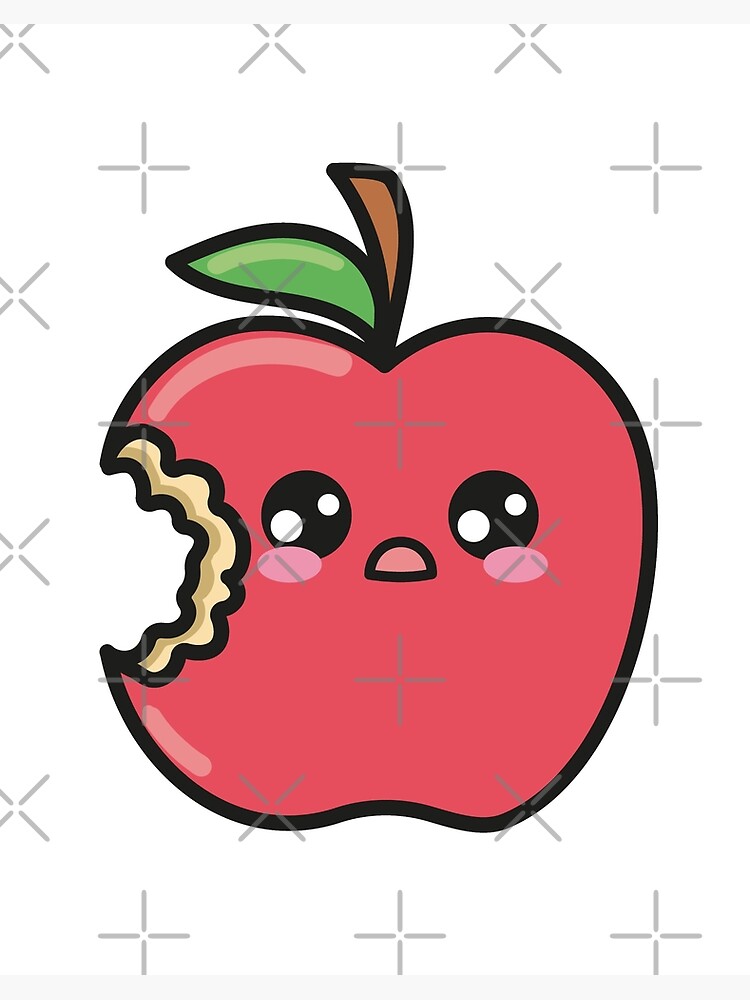 Scandinavian Style Fancy Funny Cute Apple Drawing Painting Illustration ·  Creative Fabrica