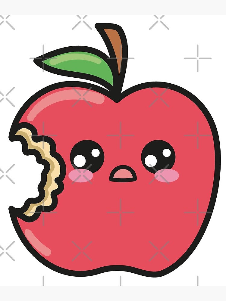 apple cartoon design, Kawaii expression cute character funny and emoticon  theme Vector illustration Stock Vector Image & Art - Alamy