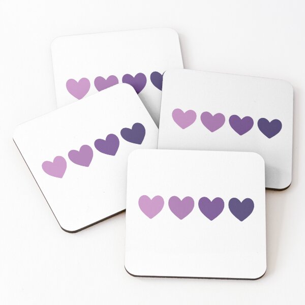 Item preview, Purple hearts designed and sold by Creationly.