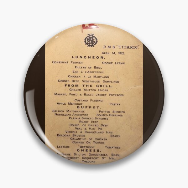 Item preview, Titanic's Last Menu designed and sold by MichaelDTaylor.
