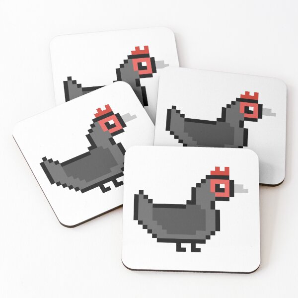 Item preview, Pixel Art Black Chicken designed and sold by Sauropsida.