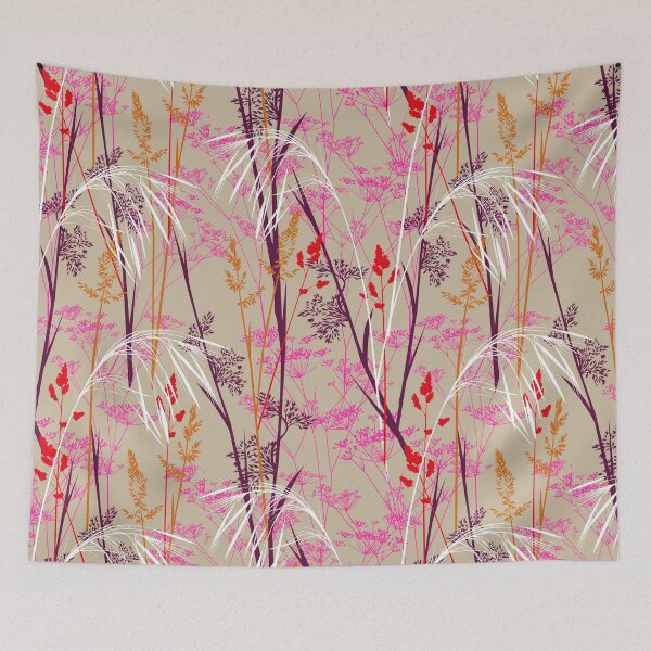 Item preview, in the wild meadow - beige-pink designed and sold by kobyakov.