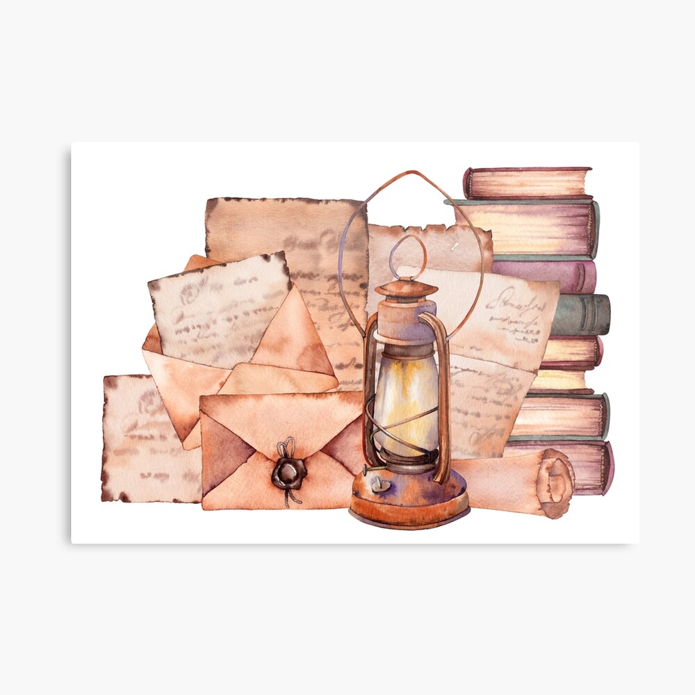 Vintage envelopes illustration Poster for Sale by jeannadano