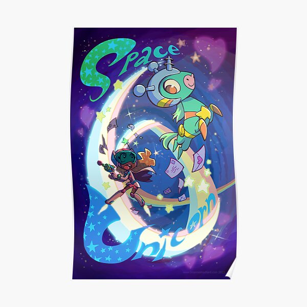 Space Unicorn Poster