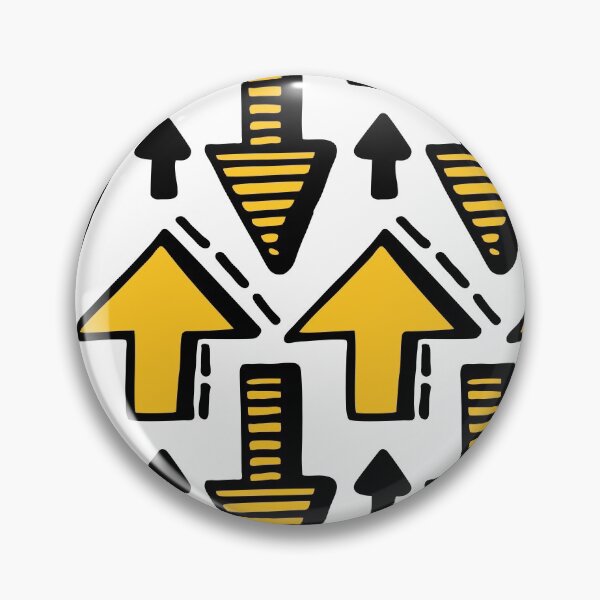 Item preview, Pattern of cool black and yellow arrows designed and sold by parkinsmack.