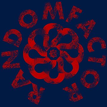 Artwork thumbnail, RandomFactor Logo Distressed Red by TheRandomFactor