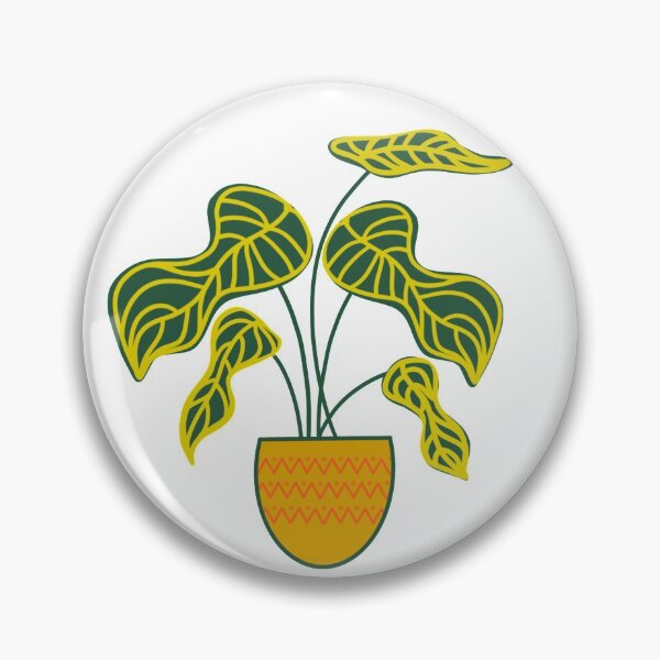 Item preview, Patterned Potted Plant with Leaves designed and sold by Making Sunshine.