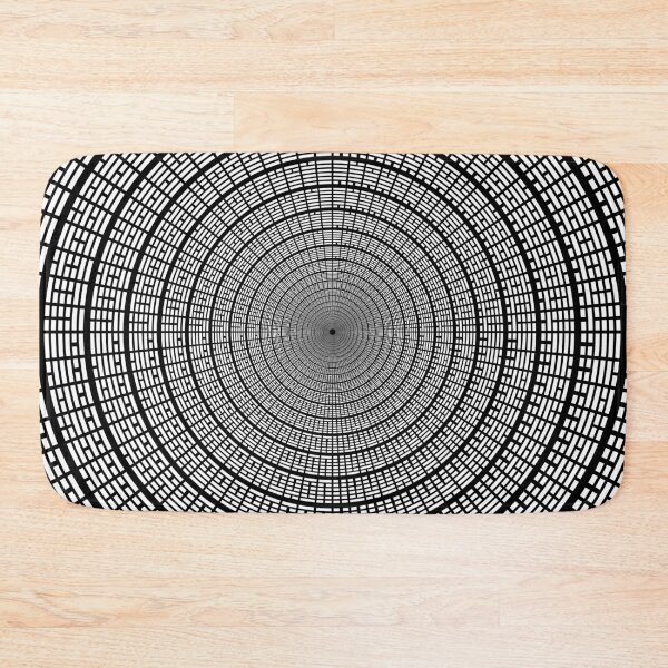 Item preview, I Ching Hexagrams Circle 002 White on Black designed and sold by Rupert Russell.