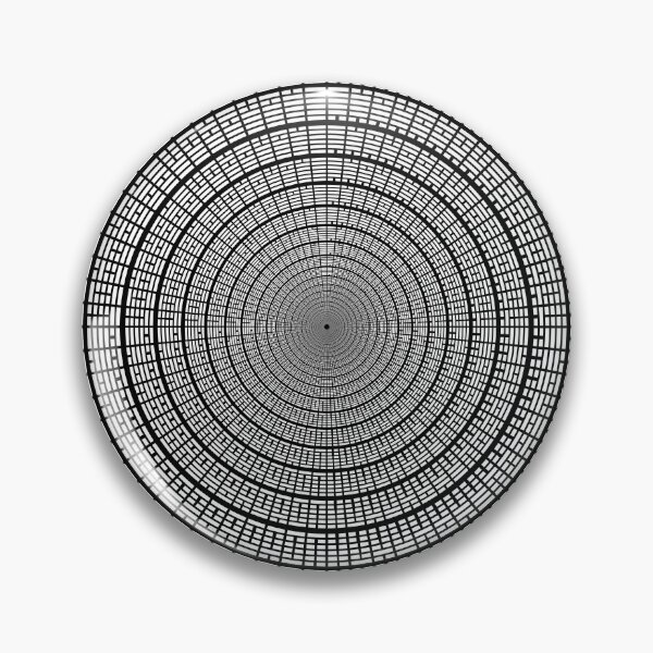 Item preview, I Ching Hexagrams Circle 002 White on Black designed and sold by Rupert Russell.