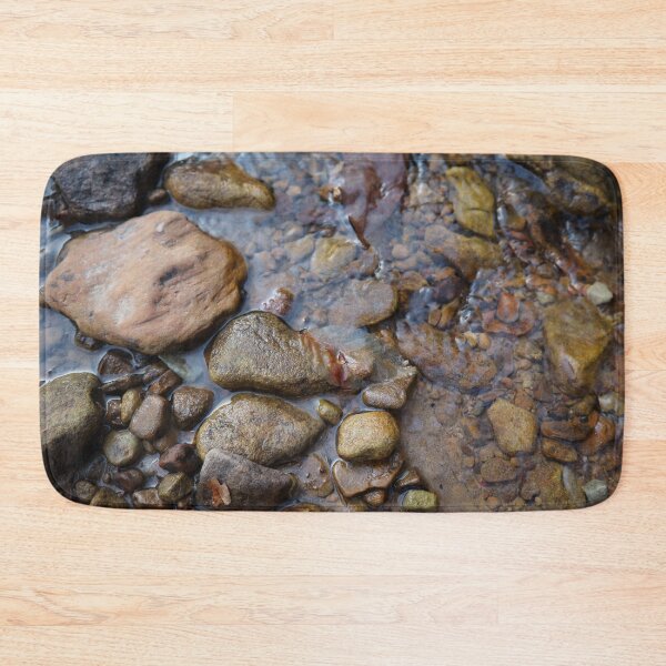 Item preview, Pebbled Rocky Stream, Mountain Creek with Running Water and Rich Colored Rocks with a Moody Atmosphere  designed and sold by PrettyLittlePic.