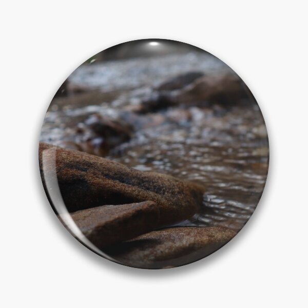 Item preview, Rocky Stream, Mountain Creek with Smooth Running Water and Rich Colored Rocks with a Moody Atmosphere  designed and sold by PrettyLittlePic.