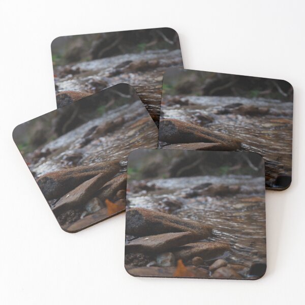 Item preview, Rocky Stream, Mountain Creek with Smooth Running Water and Rich Colored Rocks with a Moody Atmosphere  designed and sold by PrettyLittlePic.