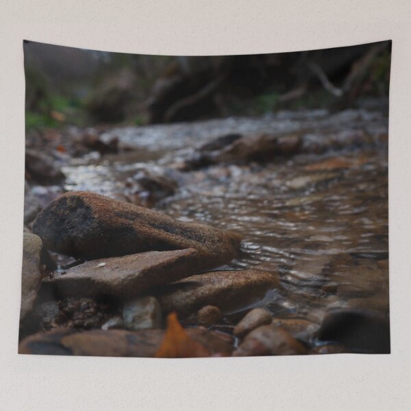 Item preview, Rocky Stream, Mountain Creek with Smooth Running Water and Rich Colored Rocks with a Moody Atmosphere  designed and sold by PrettyLittlePic.