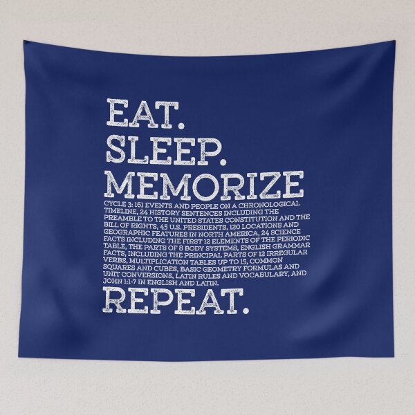 Item preview, Cycle 3 Eat Sleep Memorize Repeat Memory Master designed and sold by Artistic Assets Studio.
