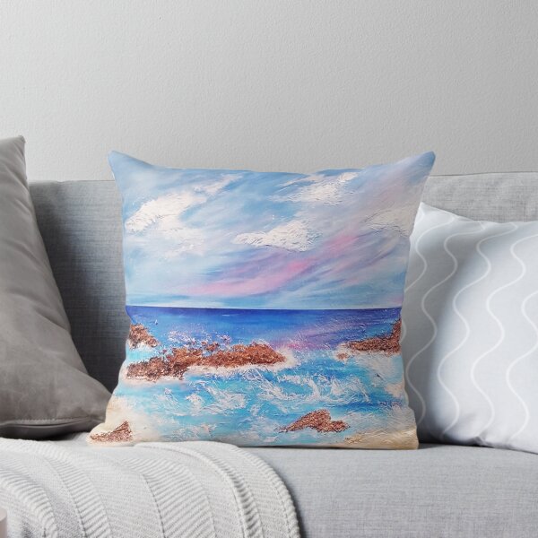 Item preview, Lazy Days of Summer Wavy Beach Artwork  designed and sold by Ilana Khoshsima.