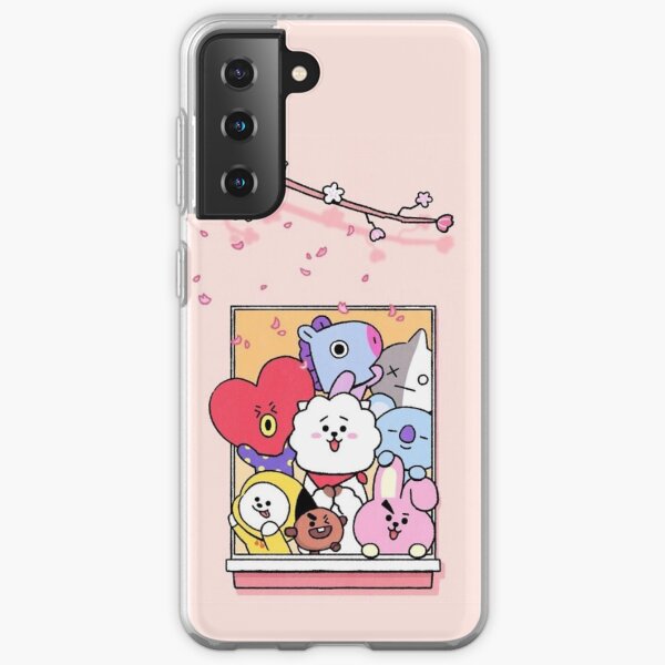 Fenêtre Cherry Blossom BT21 Coque souple Samsung Galaxy