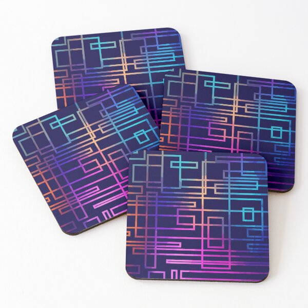 Item preview, Top geometric patterns one line new colorful strips striped art  designed and sold by Design Repo.