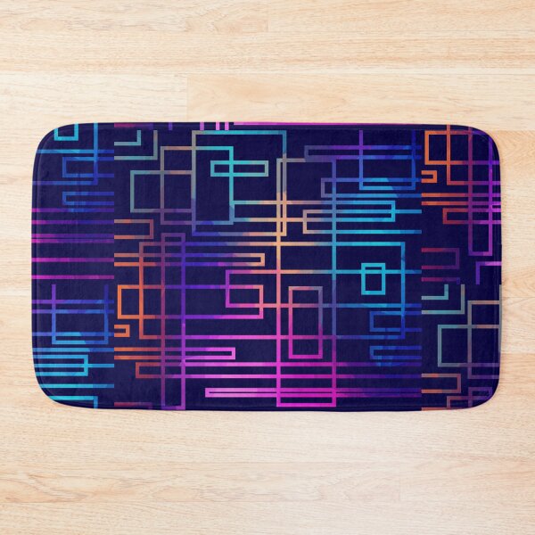 Item preview, Top geometric patterns one line new colorful strips striped art  designed and sold by Design Repo.