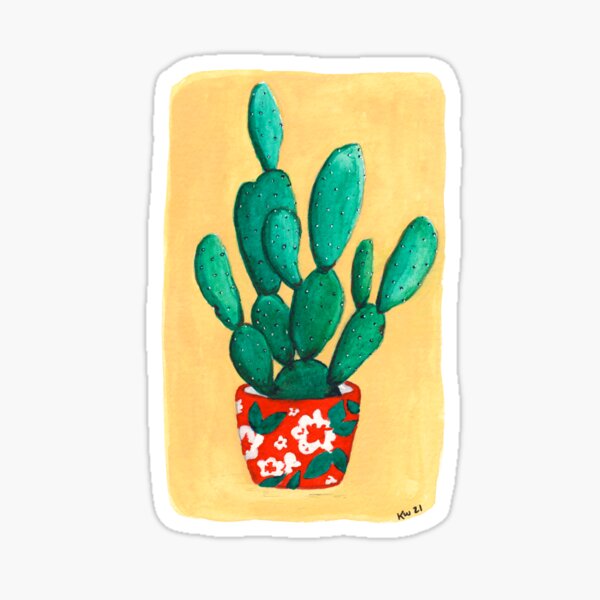 Prickly Pear Cactus Sticker