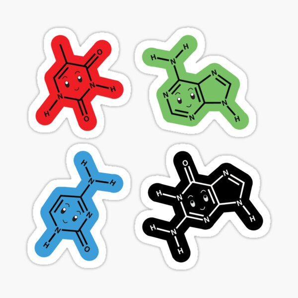 DNA Nucleic Acid Molecule Stickers Sticker