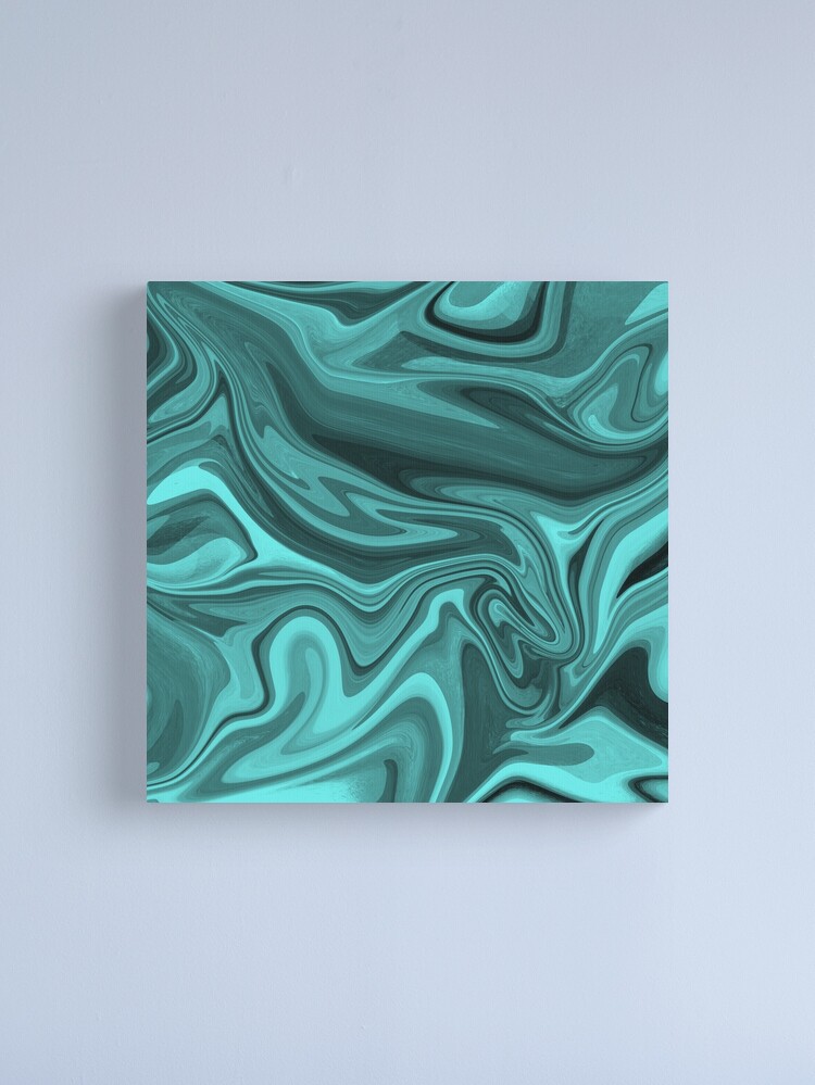 Alternate view of Teal Twirl Canvas Print