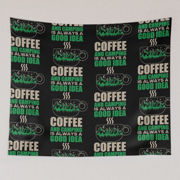 Item preview, Coffee And Camping Is Always a Good Idea | Campfire Fresh Brew designed and sold by GravitiTees.