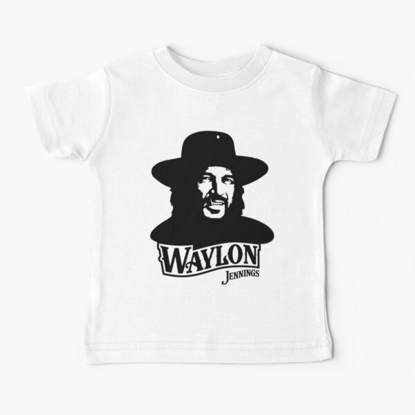 Waylon jennings logo merch official Baby T-Shirt