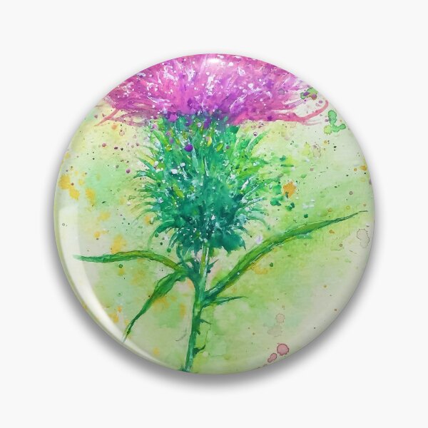 Item preview, Watercolour Splash Thistle designed and sold by Morag McMillan  Wilson Art.