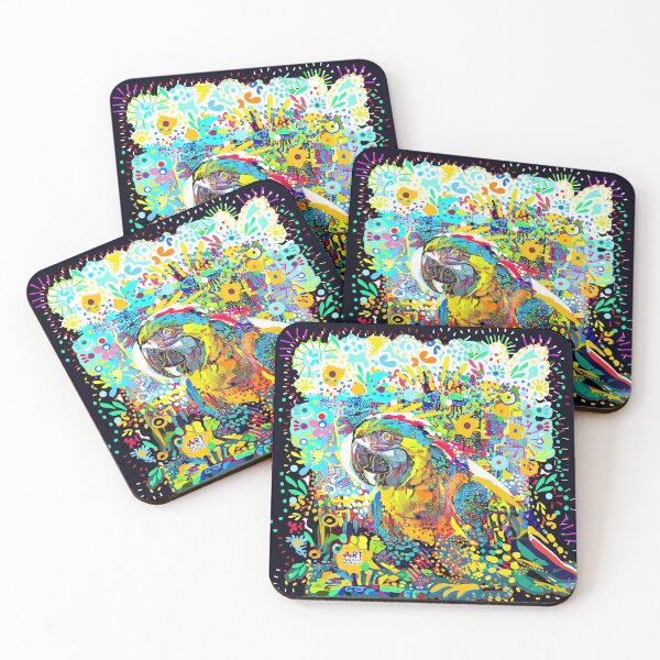 Item preview, PARROT on dark background designed and sold by nataliakuruch.