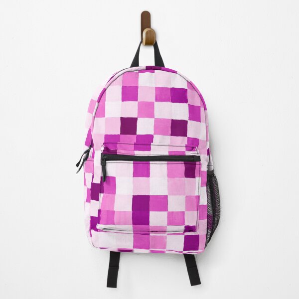 Item preview, Abstract colourful square pattern checkered design bright pinks designed and sold by Marilena Strambu.