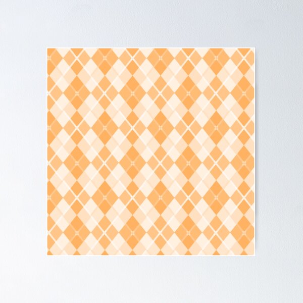 Aperçu de l'œuvre Motif Argyle orange créée et vendue par corandomdesigns.