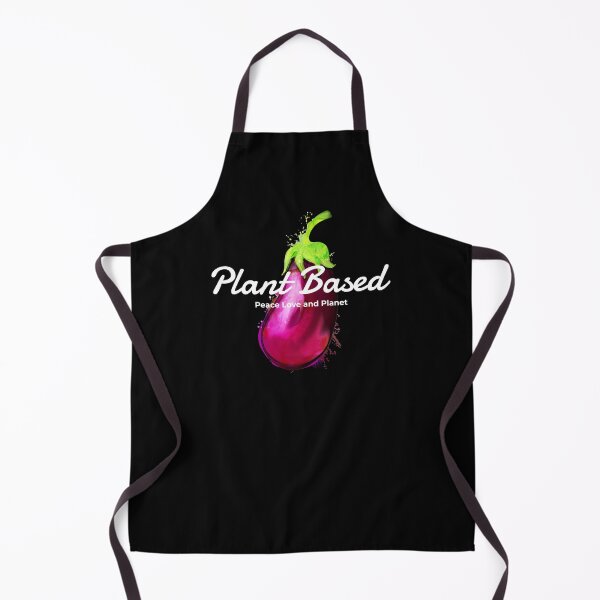 Item preview, Plant Based Peace Love and Planet Eggplant Tee designed and sold by WFPBConceptTees.