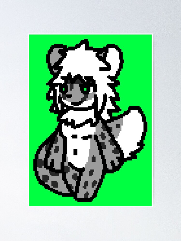 "Changed - Snow Leopard Walking Sprite" Poster by KonkeyZhong | Redbubble