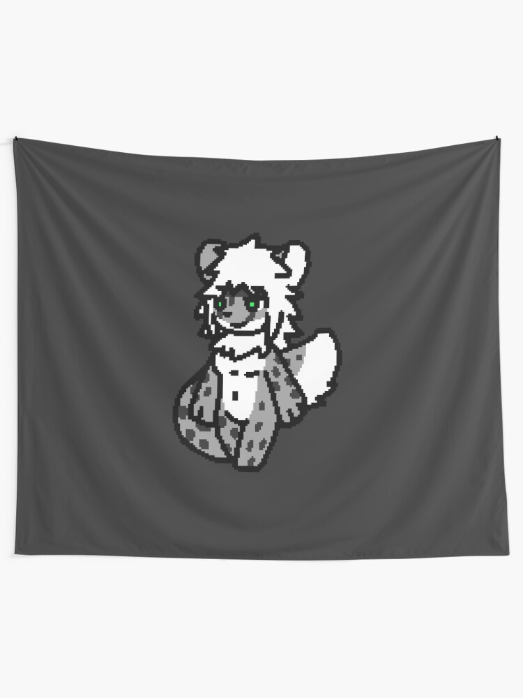 "Changed - Snow Leopard Walking Sprite" Tapestry for Sale by