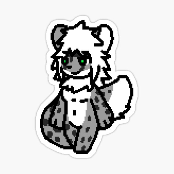 "Changed - Snow Leopard Walking Sprite" Sticker by KonkeyZhong | Redbubble