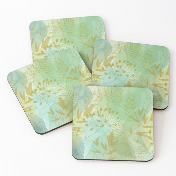 Item preview, Pastel Greens and Golden Seedheads designed and sold by Morag McMillan  Wilson Art.