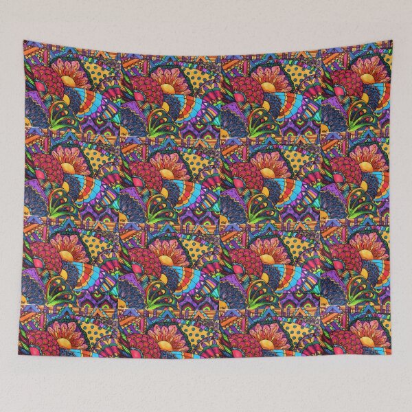 Item preview, Psychedelic abstract 1 designed and sold by catapat60.