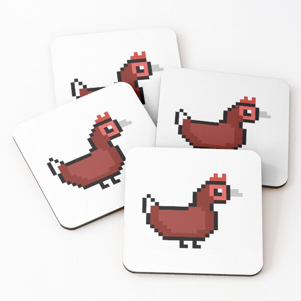 Item preview, Pixel Art Brown Chicken designed and sold by Sauropsida.
