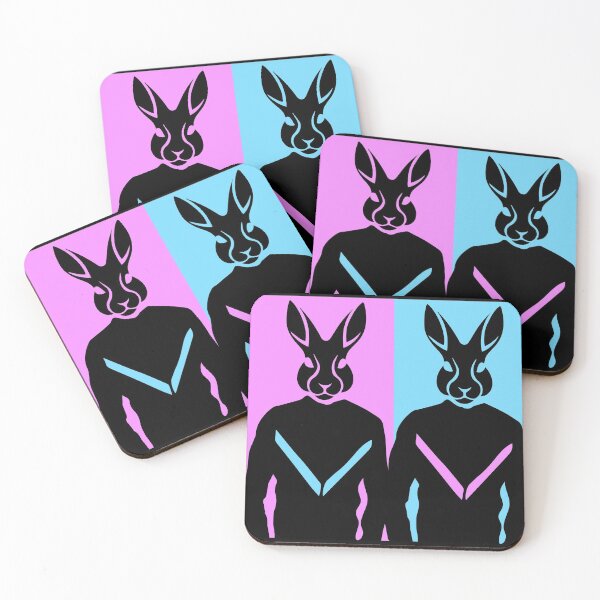 Item preview, RETRO TWIN BUNNIES designed and sold by LovelyGames.