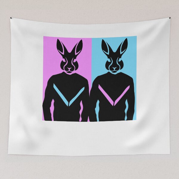 Item preview, RETRO TWIN BUNNIES designed and sold by LovelyGames.
