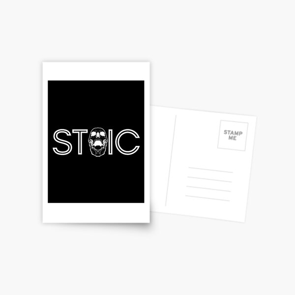 Stoic (Skull) Postcard