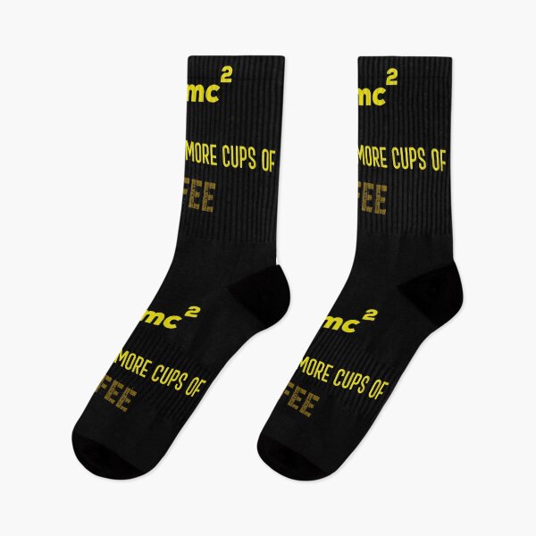 Item preview, E = mc2 Energy = More Cups Of Coffee !! On Black Background designed and sold by UncleStuScience.