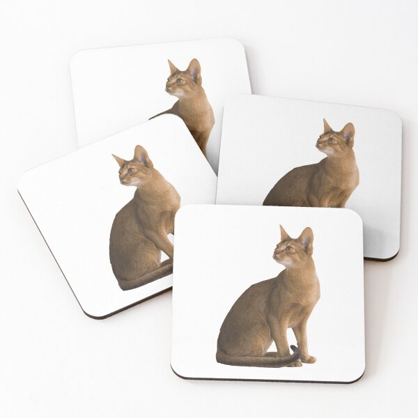 Item preview, The Cute Light Brown Tan Abyssinian Cat designed and sold by Pulptures.