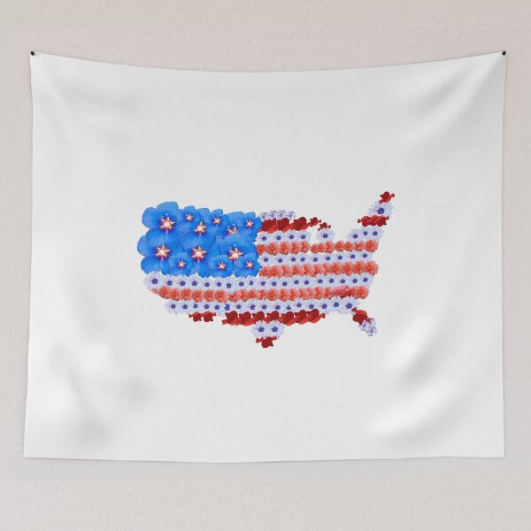 Item preview, American flag map designed and sold by cizito.