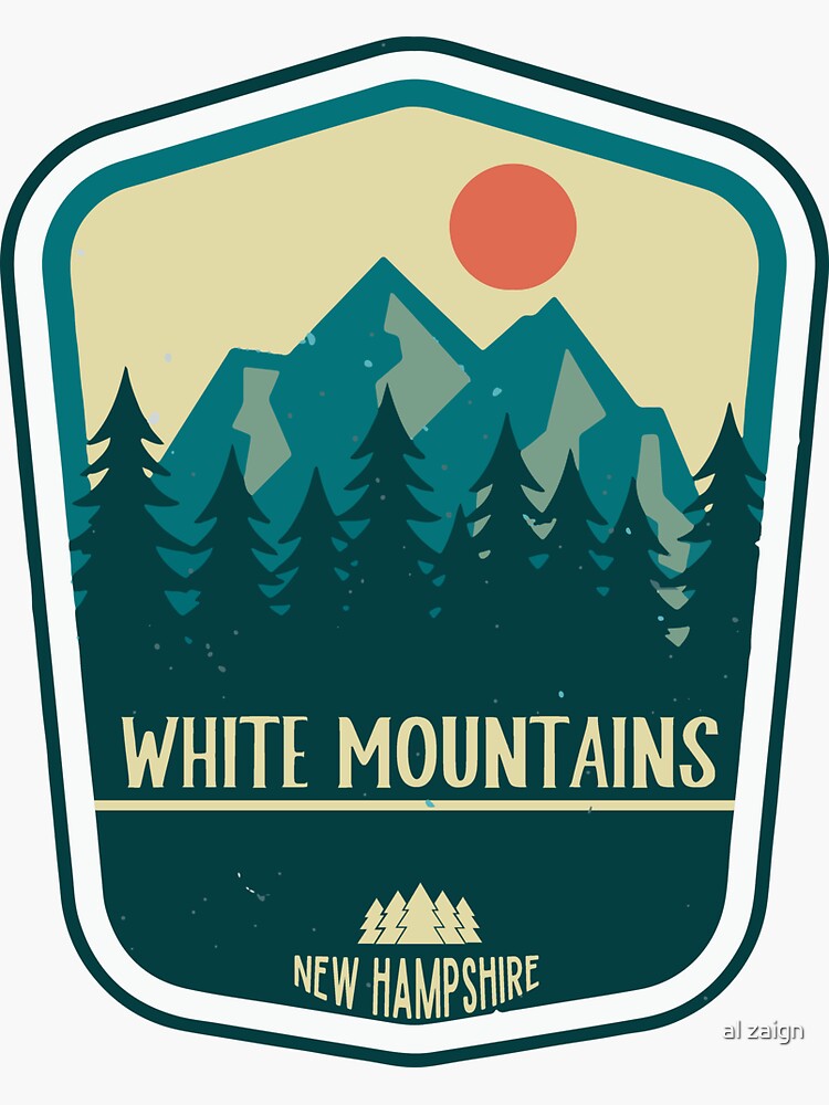 "White Mountains New Hampshire" Sticker for Sale by saidzainoun Redbubble