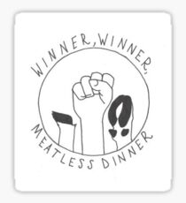 Winner, Winner, Meatless Dinner Sticker